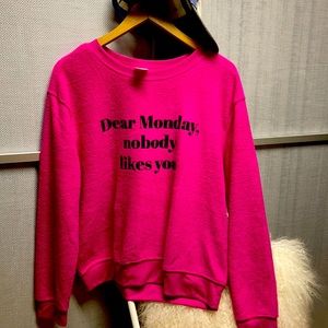 Hot Pink Sweatshirt Junior Size 11-13